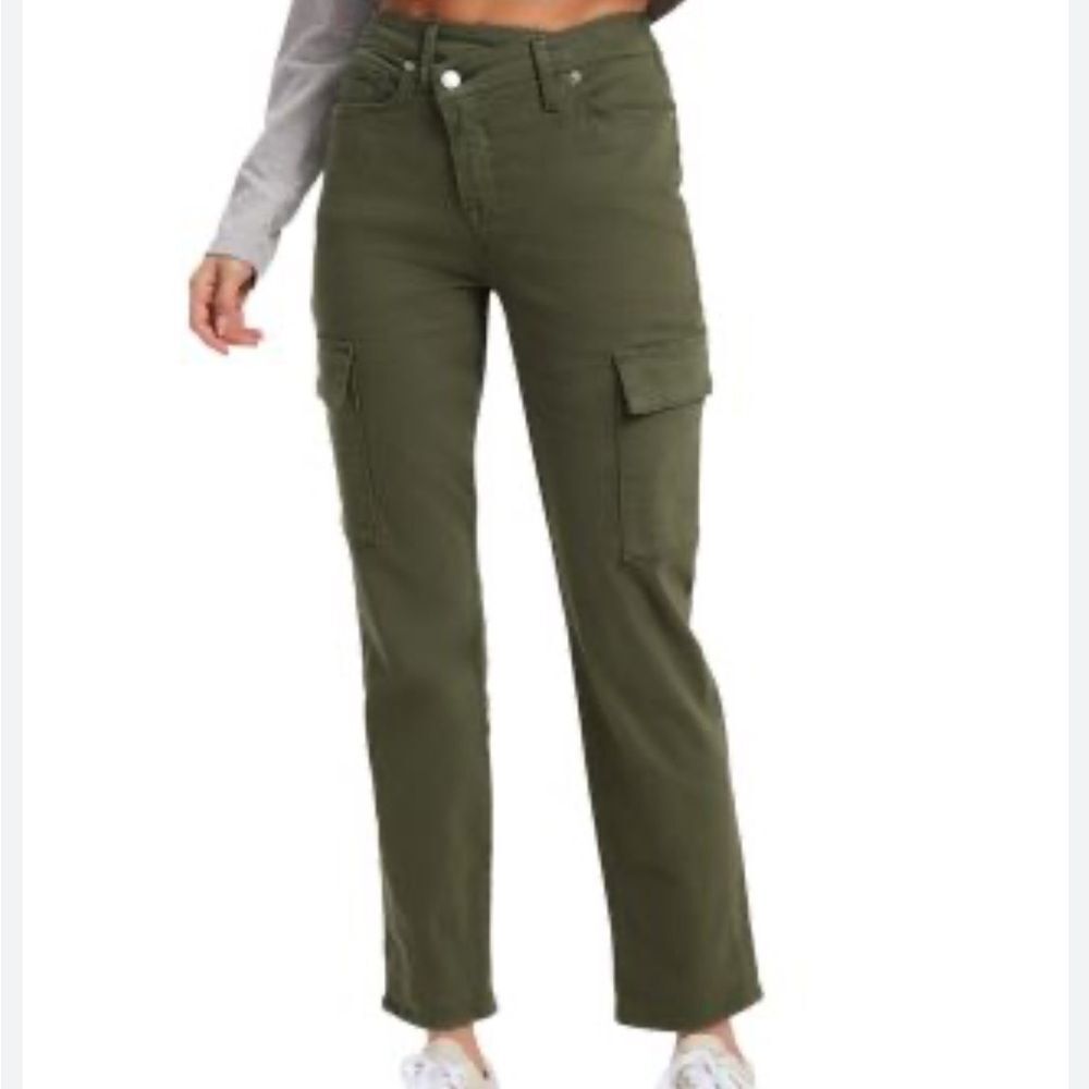 GOOD AMERICAN Green Cargo Pants Size 4 / 27